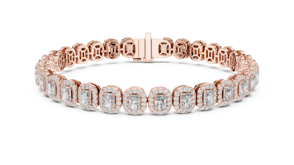 The Empress Halo Bracelet Rose Gold