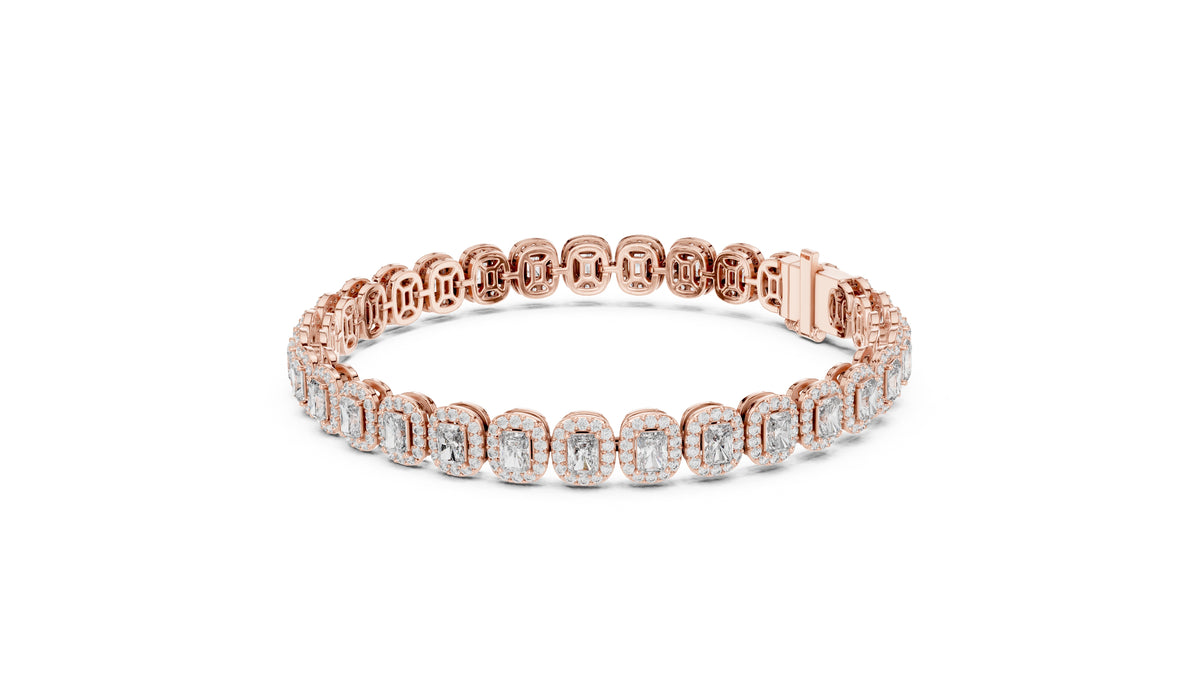 The Empress Halo Bracelet Rose Gold