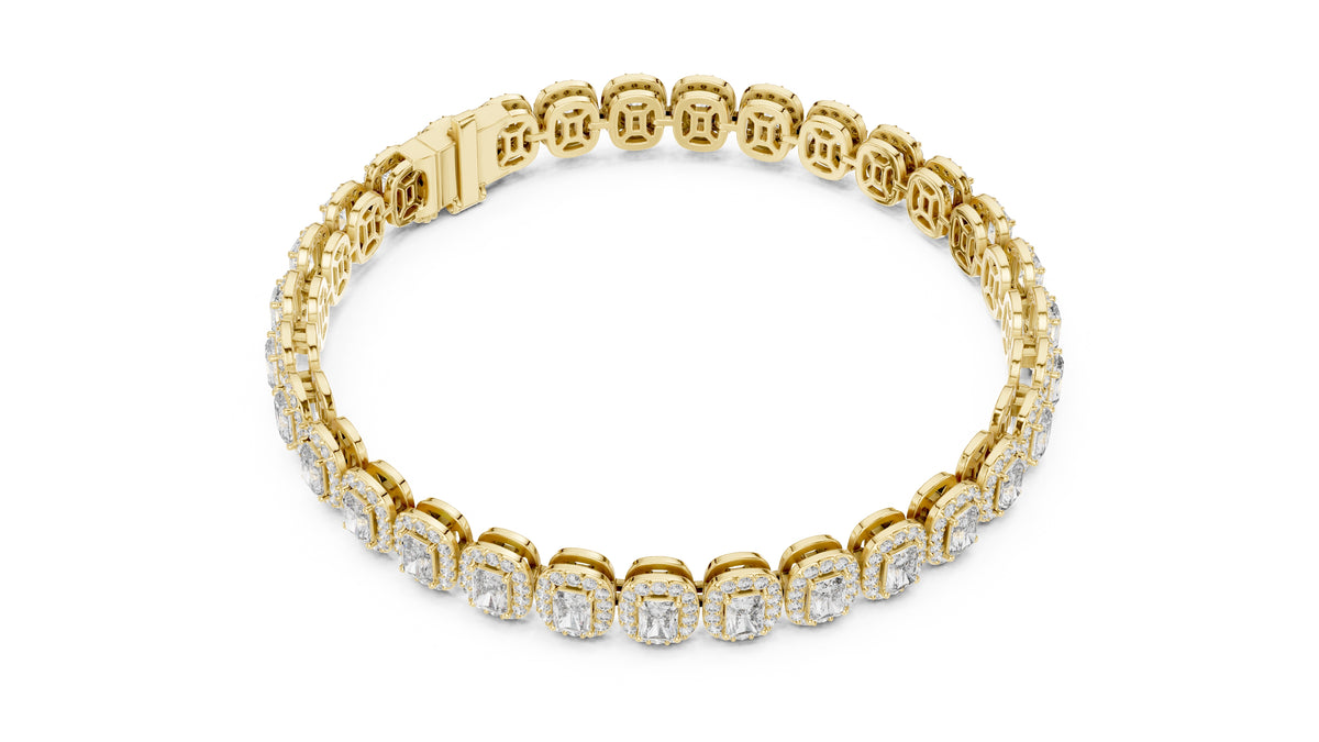 The Empress Halo Bracelet Yellow Gold