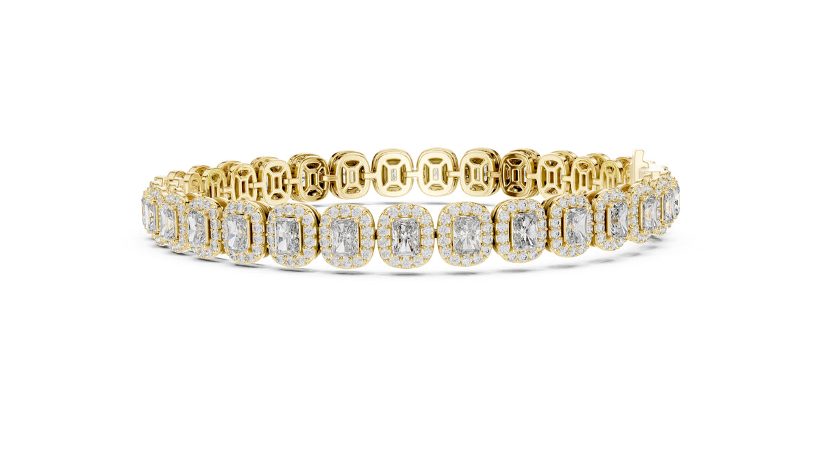 The Empress Halo Bracelet Yellow Gold