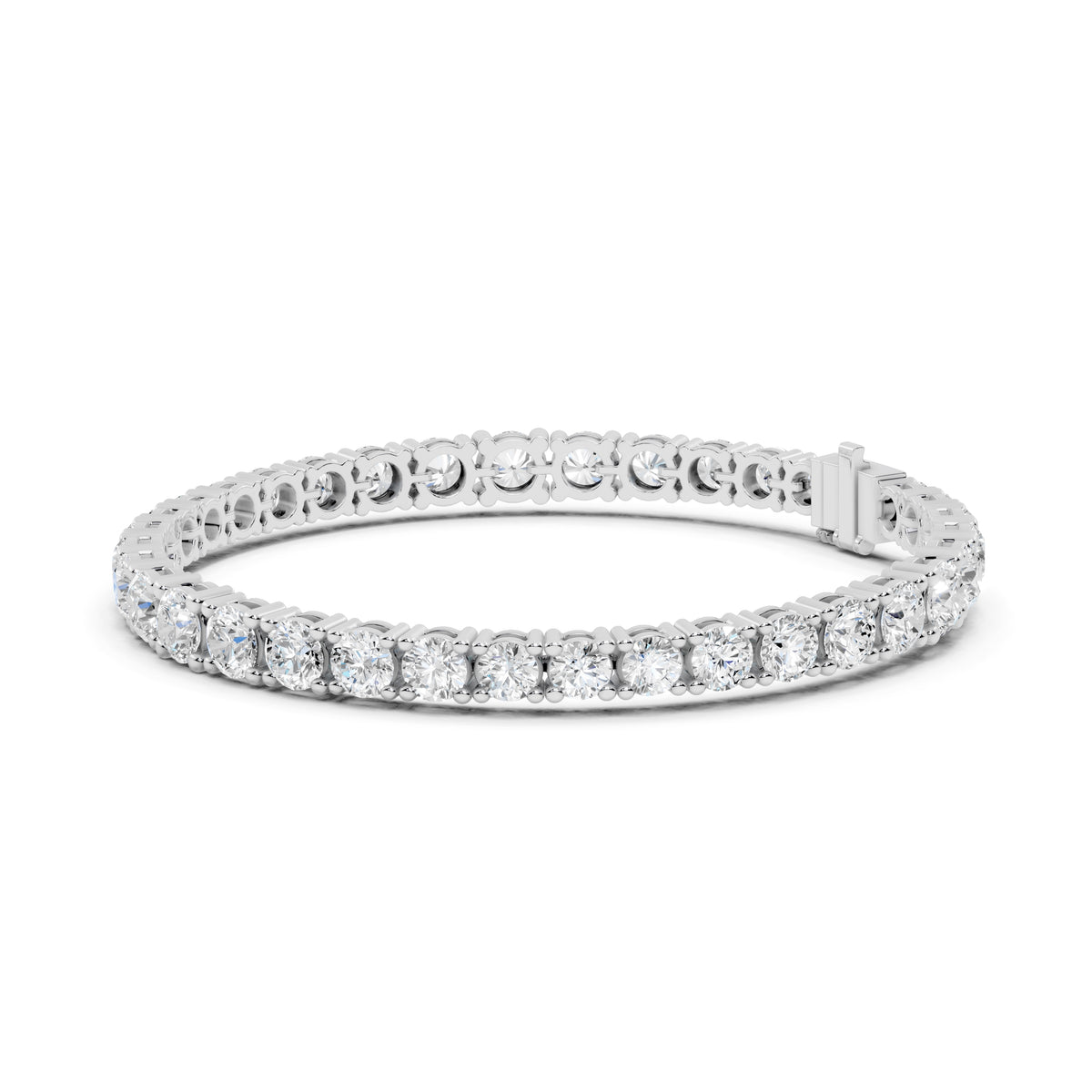 The Timeless Round Tennis Bracelet White Gold