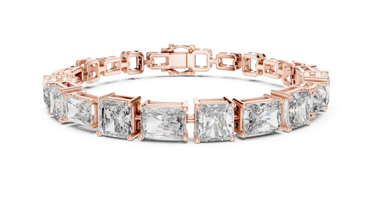 The Radiant Cascade Bracelet Rose Gold