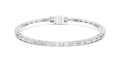 The Linear Baguette Tennis Bracelet White Gold