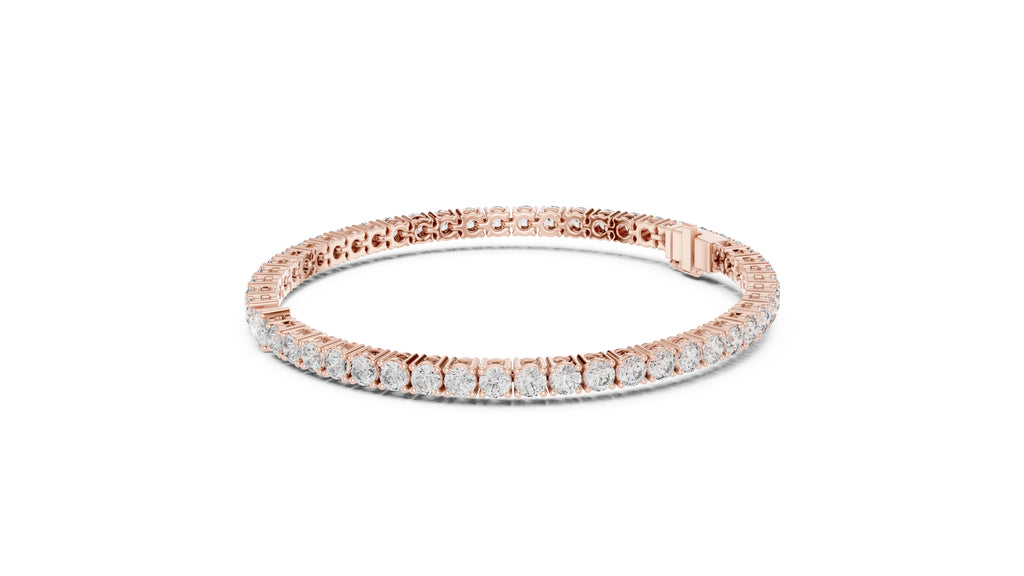 Aura Pear Tennis Bracelet Rose Gold