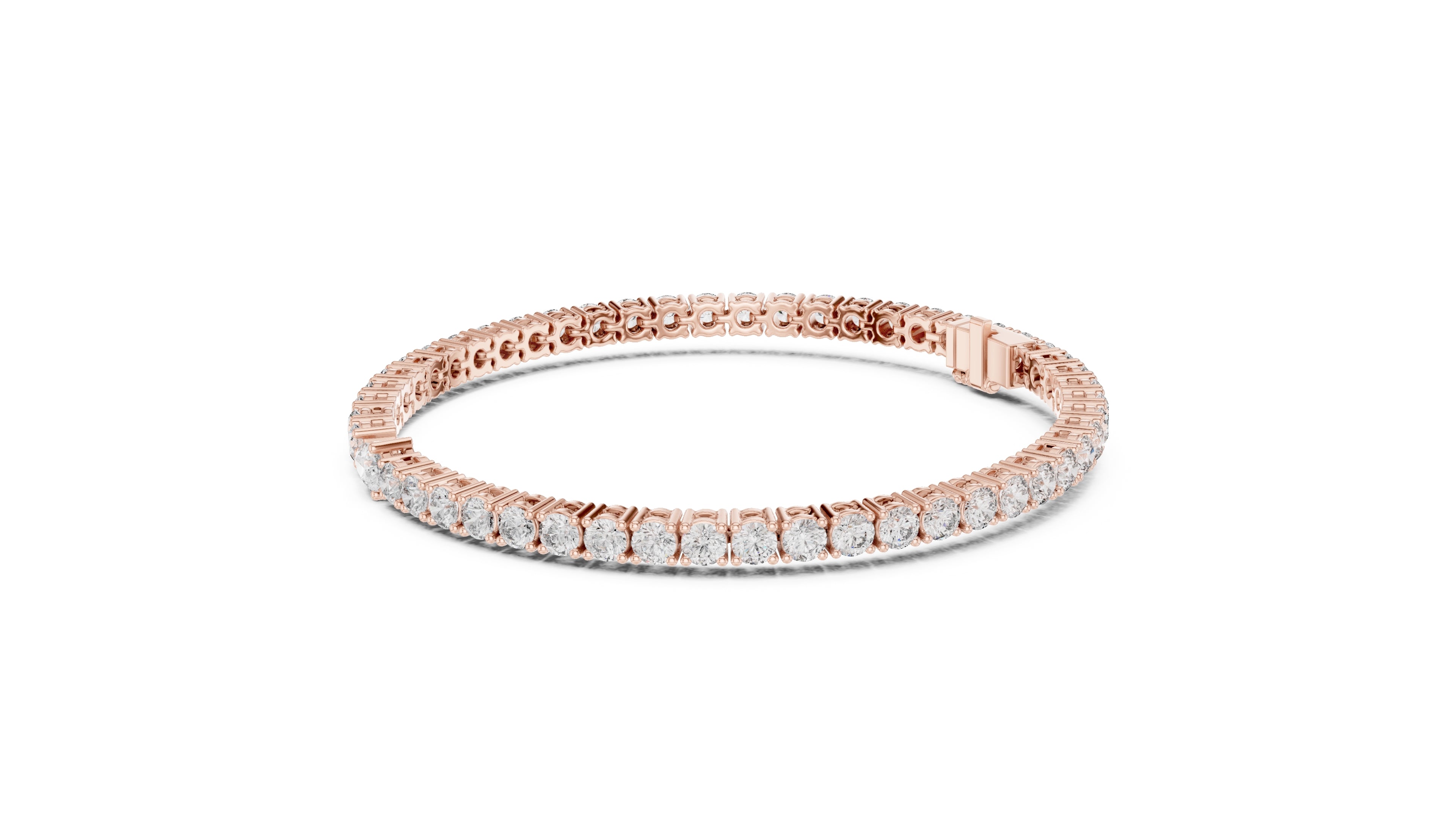 Aura Pear Tennis Bracelet Rose Gold