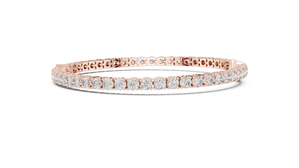 Aura Pear Tennis Bracelet Rose Gold