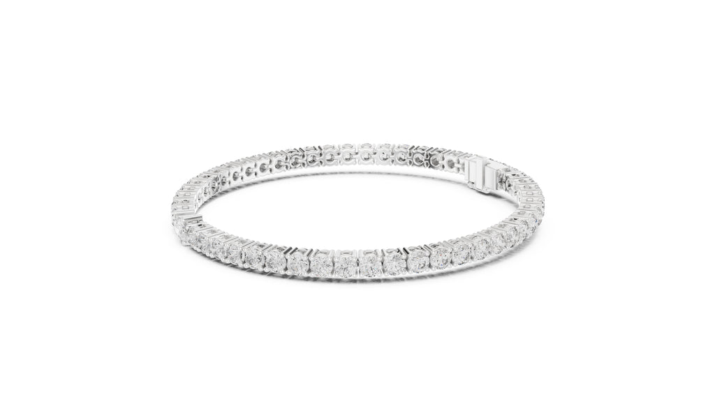 Aura Pear Tennis Bracelet White Gold