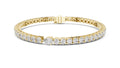Aura Pear Tennis Bracelet Yellow Gold