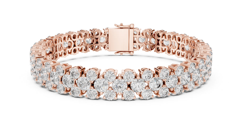Lumina Multi-Row Tennis Bracelet Rose Gold