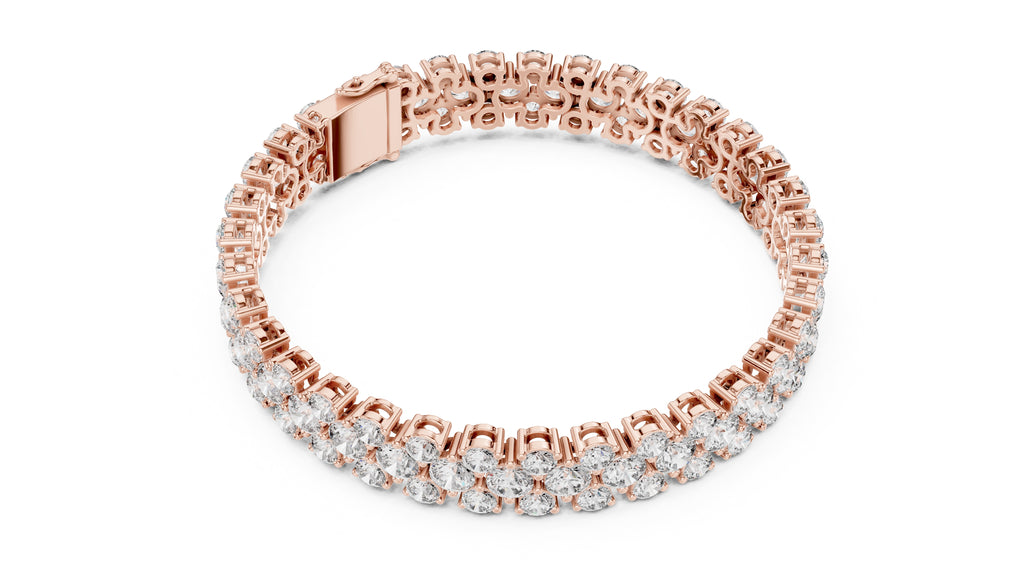 Lumina Multi-Row Tennis Bracelet Rose Gold