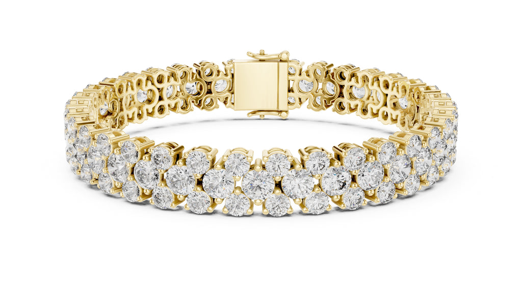 Lumina Multi-Row Tennis Bracelet Yellow Gold