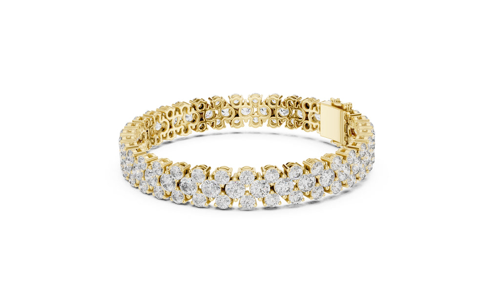 Lumina Multi-Row Tennis Bracelet Yellow Gold