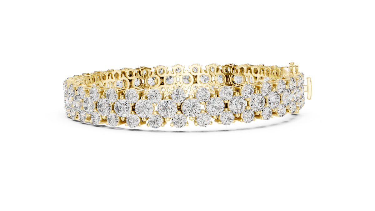 Lumina Multi-Row Tennis Bracelet Yellow Gold