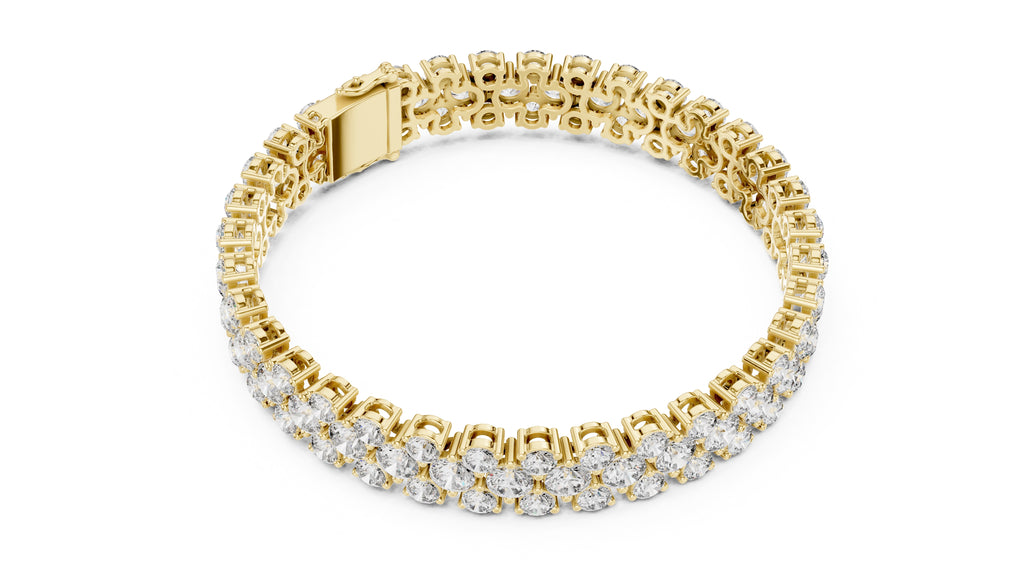 Lumina Multi-Row Tennis Bracelet Yellow Gold