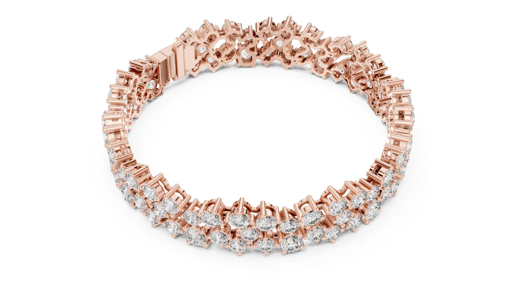 Interstellar Mesh Tennis Bracelet Rose Gold