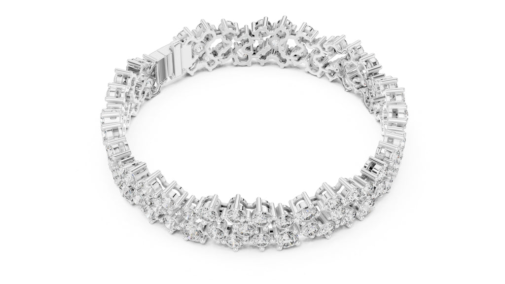 Interstellar Mesh Tennis Bracelet White Gold