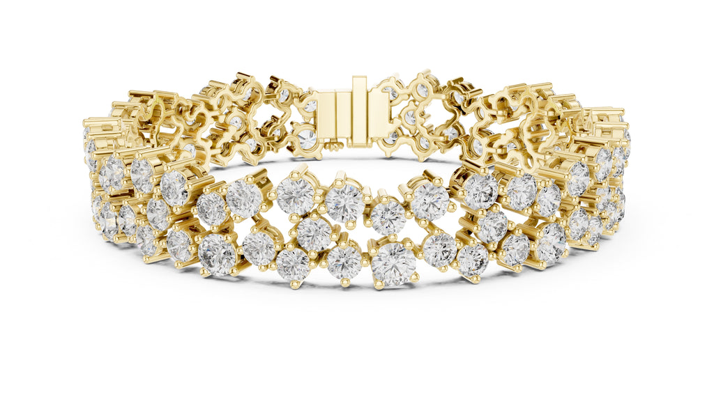 Interstellar Mesh Tennis Bracelet Yellow Gold