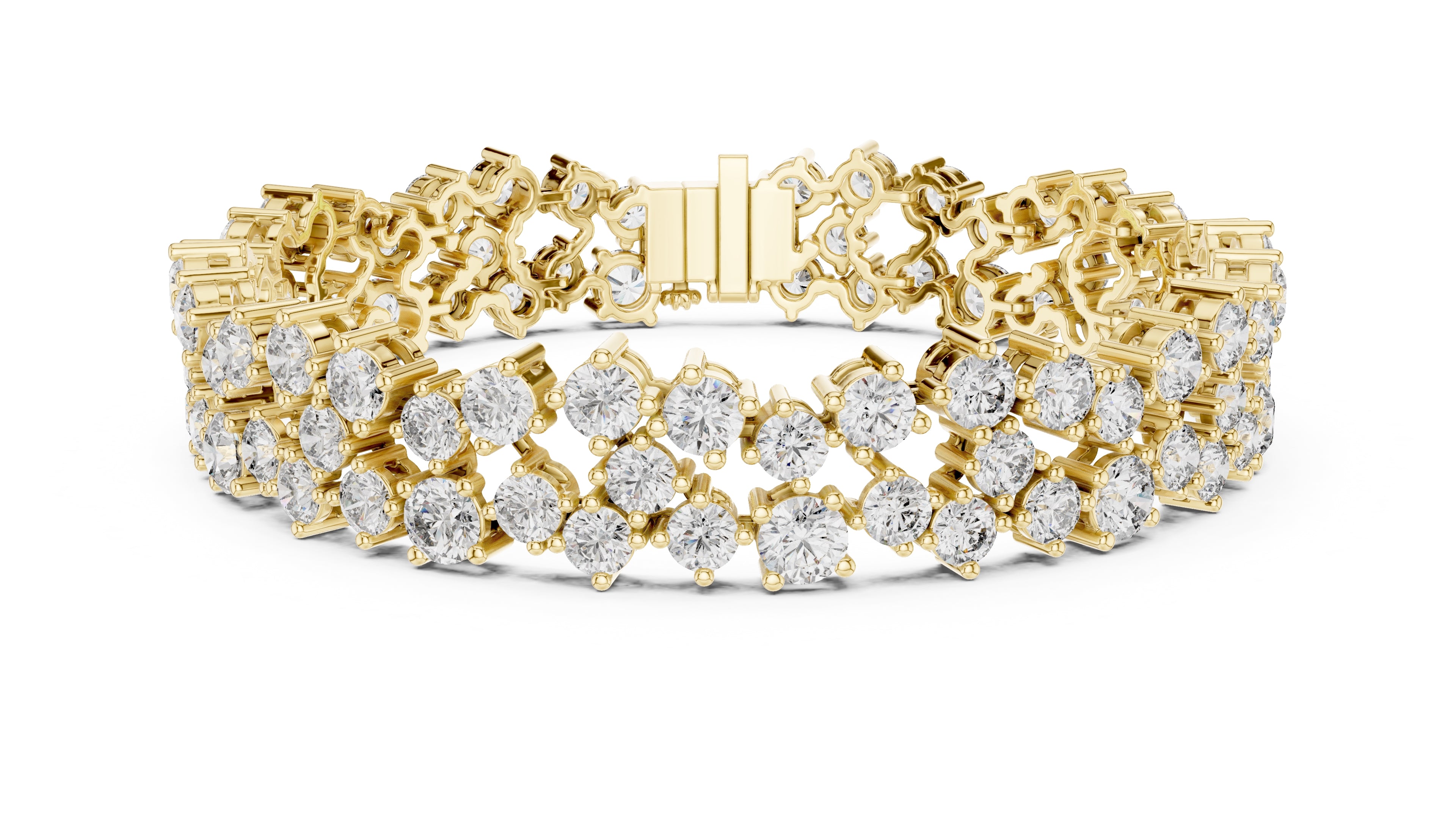 Interstellar Mesh Tennis Bracelet Yellow Gold