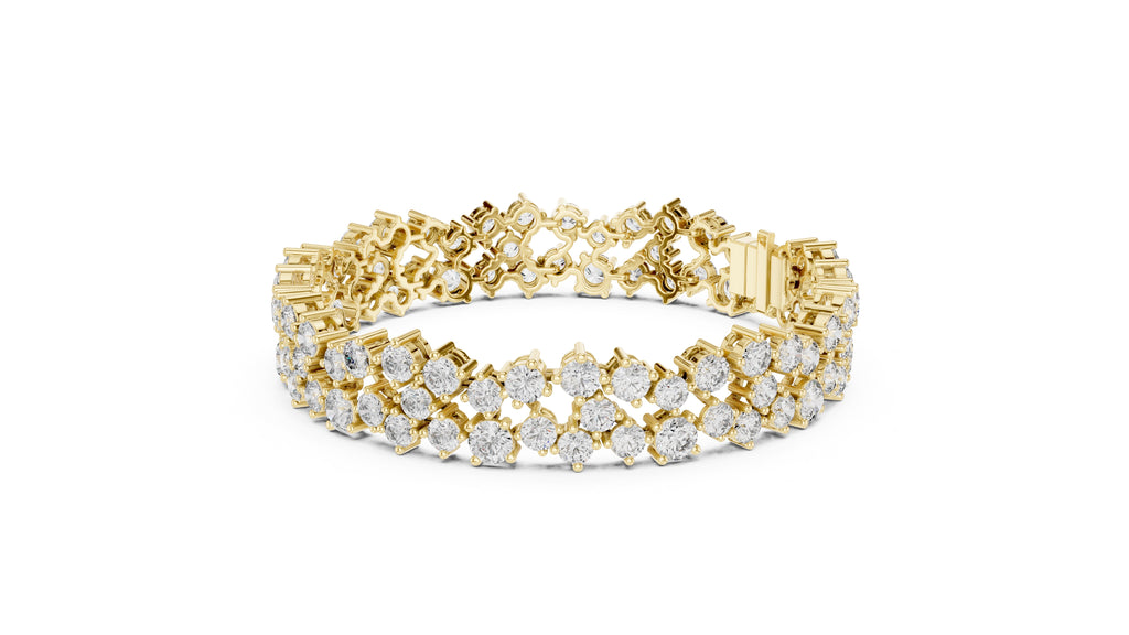 Interstellar Mesh Tennis Bracelet Yellow Gold