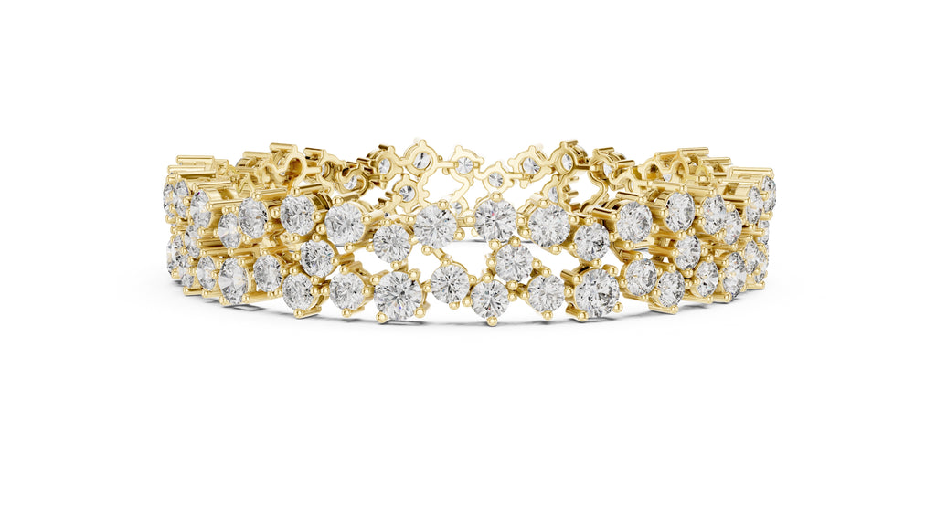 Interstellar Mesh Tennis Bracelet Yellow Gold