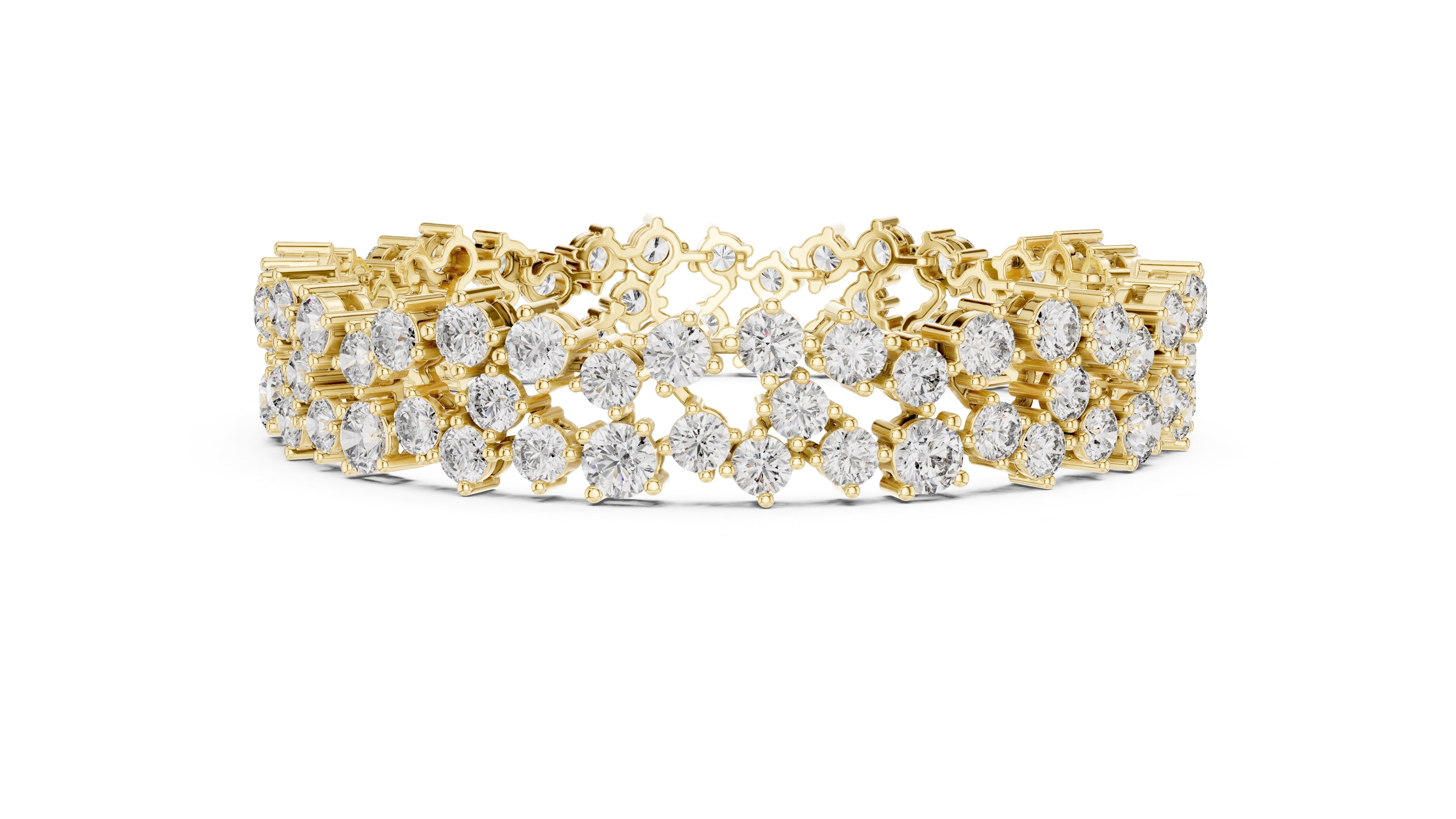 Interstellar Mesh Tennis Bracelet Yellow Gold
