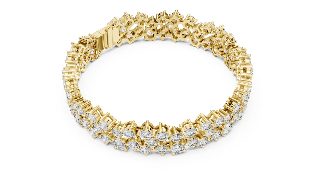 Interstellar Mesh Tennis Bracelet Yellow Gold