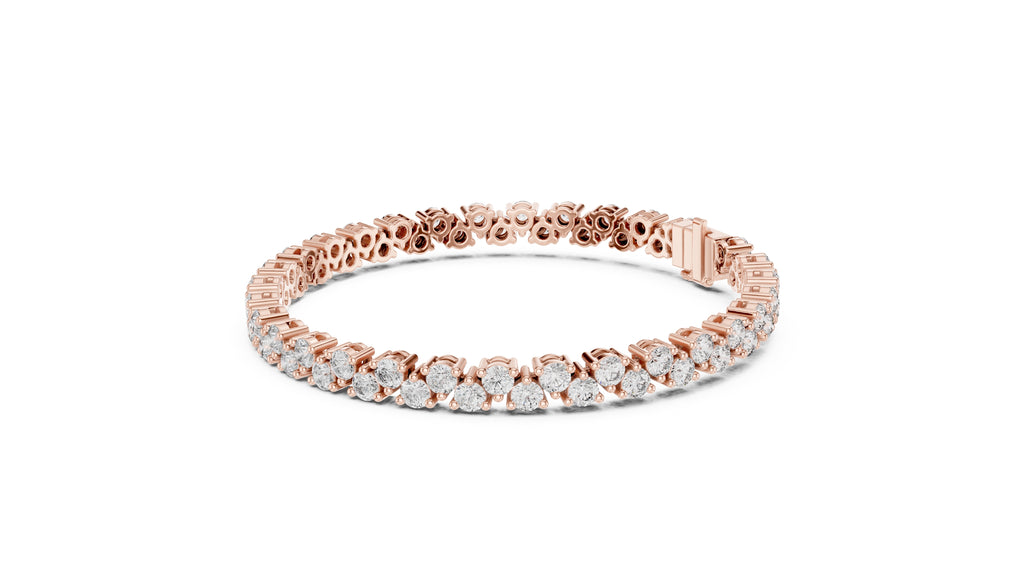 Starlight Zigzag Tennis Chain Rose Gold