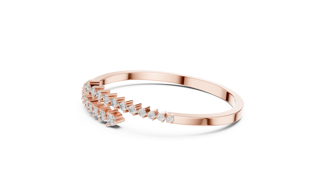 Crescent Wrap Bangle Rose Gold