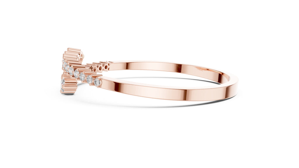 Crescent Wrap Bangle Rose Gold