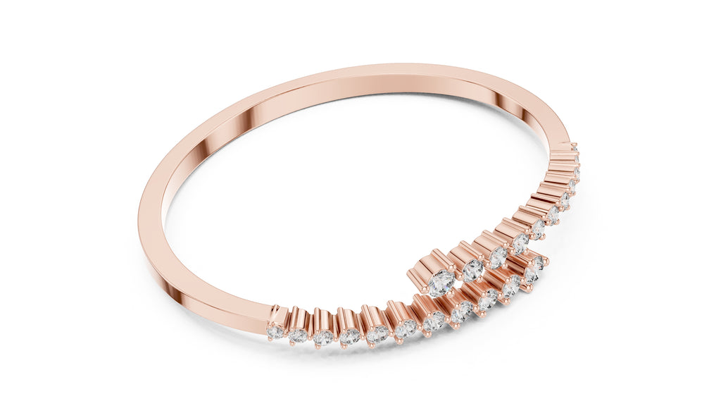 Crescent Wrap Bangle Rose Gold