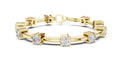 Solitaire Station Lab-Grown Tennis Bracelet Yellow Gold