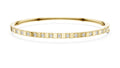 Bar & Stone Lab-Grown Bangle Yellow Gold
