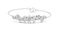 Constellation Cluster Lab-Grown Tennis Bracelet White Gold