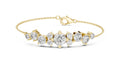 Constellation Cluster Lab-Grown Tennis Bracelet Yellow Gold