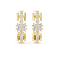 The Apex Lan Grown Diamond Huggies Yellow Gold