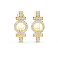 The Orbit Lan Grown Diamond Huggies Yellow Gold