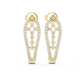 The Crest Lan Grown Diamond Drops Yellow Gold