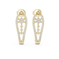 The Flora Lan Grown Diamond Drops Yellow Gold