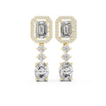 The Imperial Cascade Lan Grown Diamond Earrings Yellow Gold