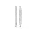 The Lumina Inside-Out Lab Grown Diamond Hoops White Gold