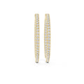 The Lumina Inside-Out Lan Grown Diamond Hoops Yellow Gold