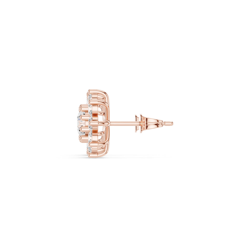 The Blossom Lan Grown Diamond Studs Rose Gold
