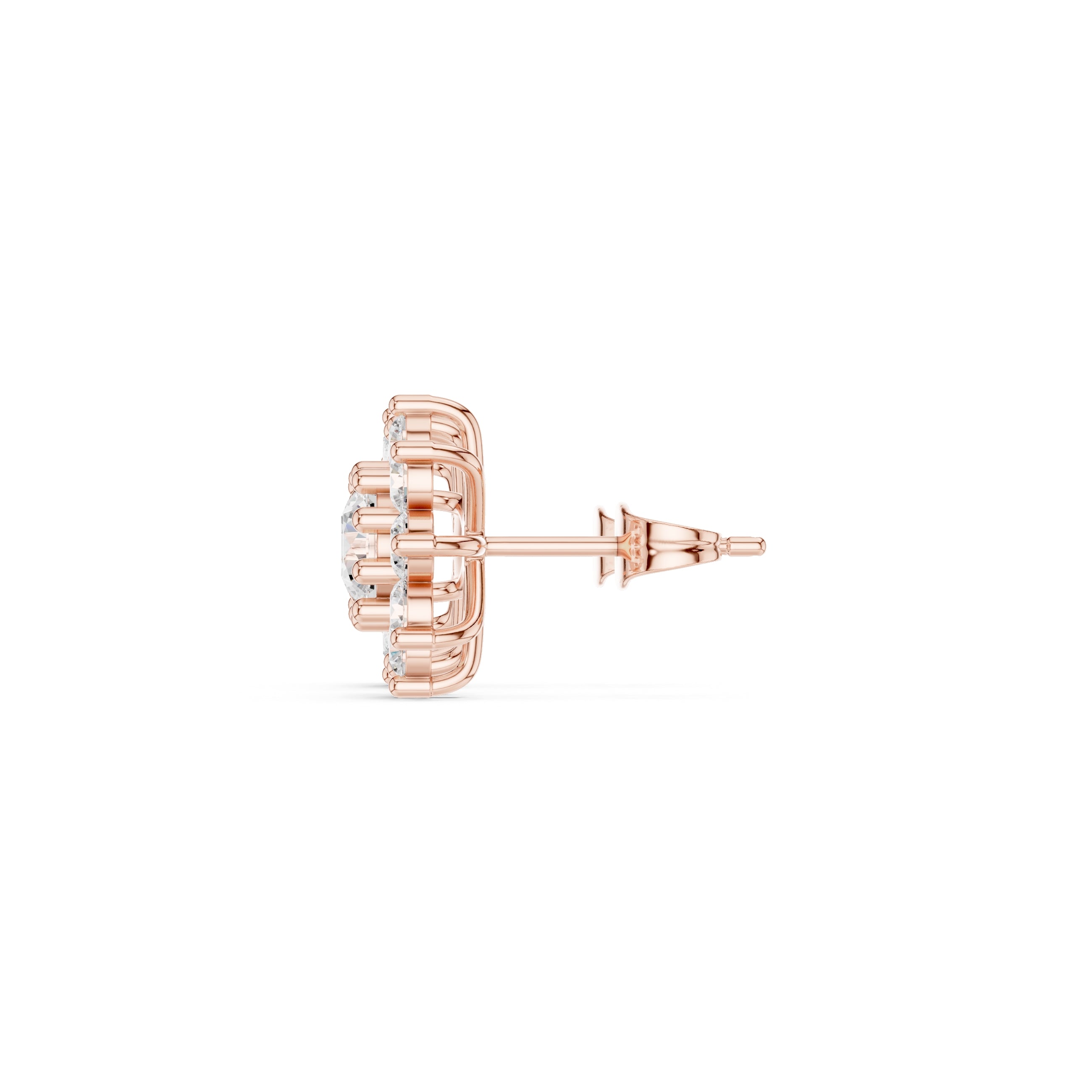 The Blossom Lan Grown Diamond Studs Rose Gold