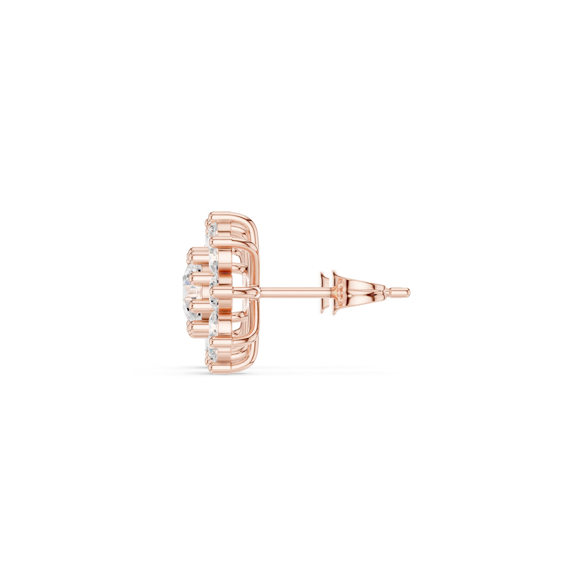 The Blossom Lab Grown Diamond Studs Rose Gold