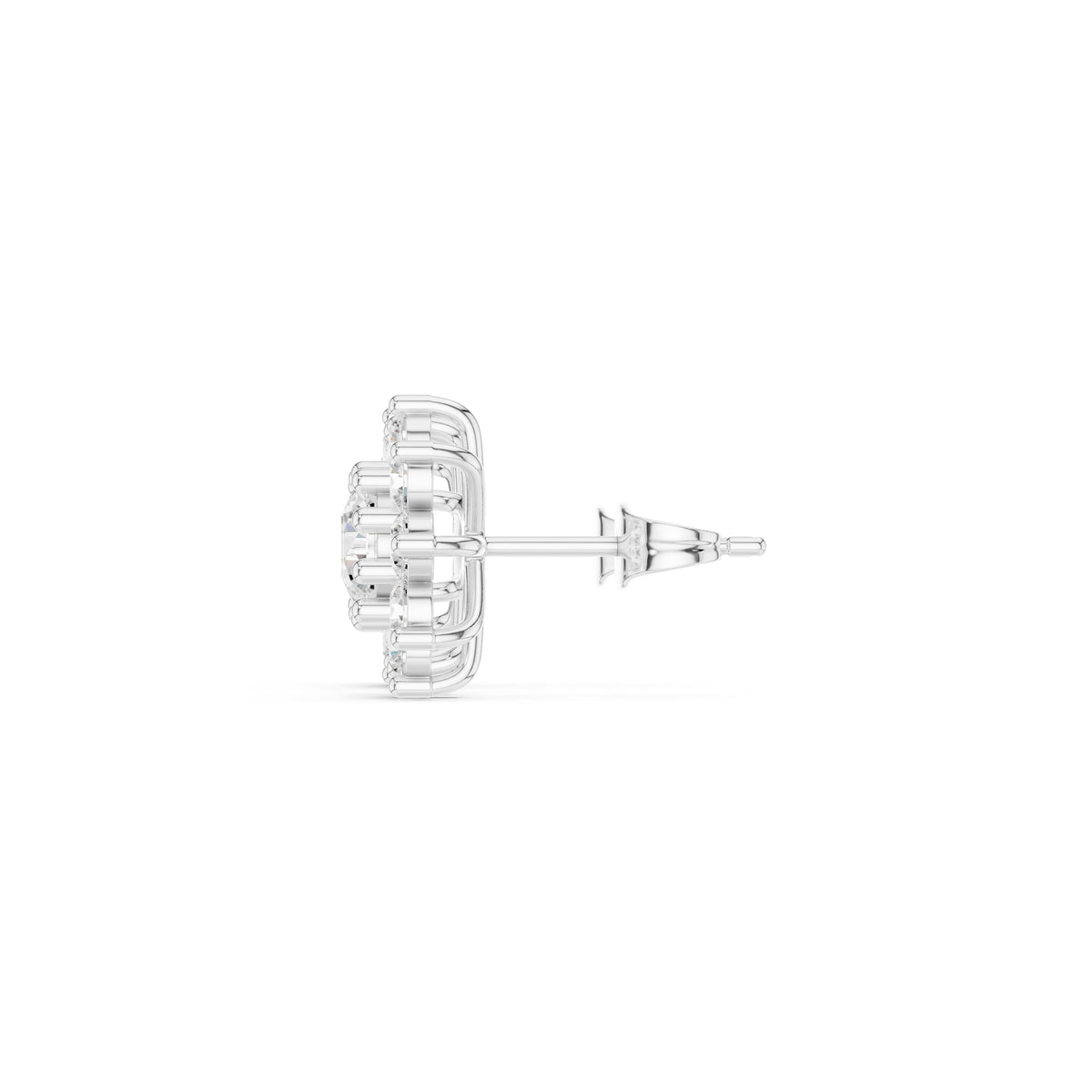 The Blossom Lan Grown Diamond Studs White Gold