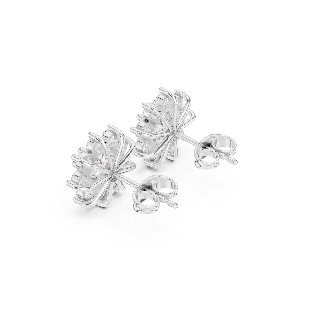 The Blossom Lan Grown Diamond Studs White Gold