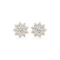 The Blossom Lan Grown Diamond Studs Yellow Gold