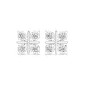 The Monarch Lab Grown Diamond Studs White Gold