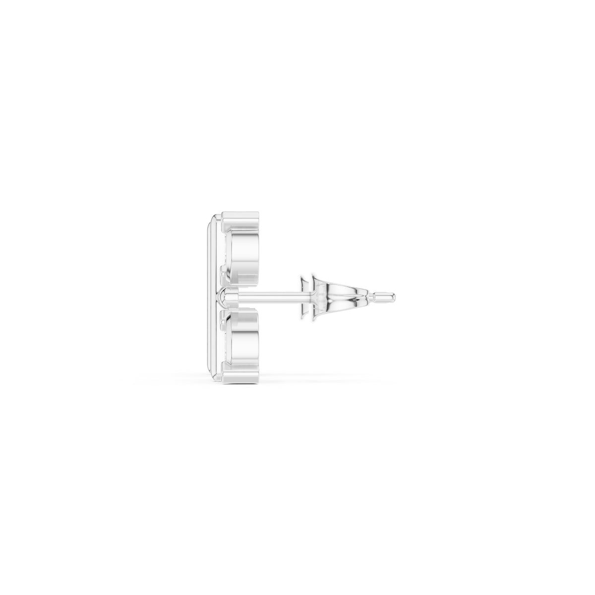 The Monarch Lan Grown Diamond Studs White Gold
