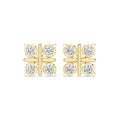 The Monarch Lan Grown Diamond Studs Yellow Gold